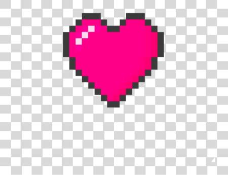 下载 Minecraft Heart 黑色 Pixel Heart PNG file