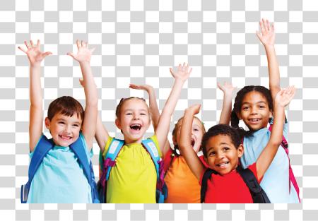 Download Image Freeuse Library Kid Elementary School Kids Hands Up PNG file