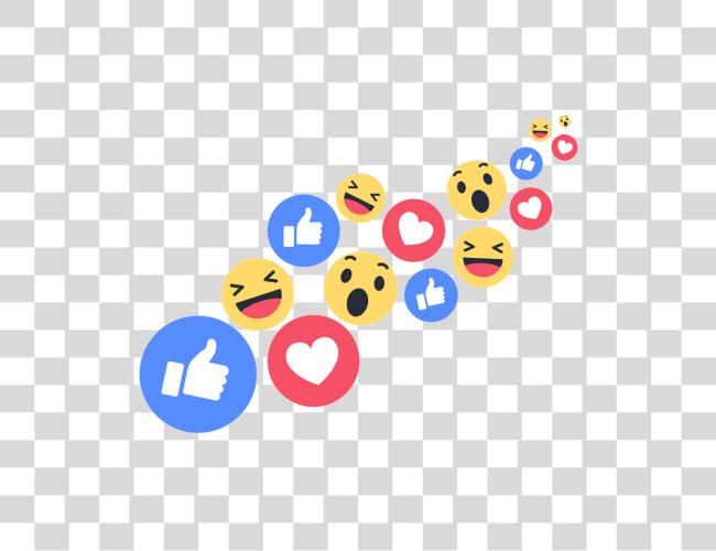 Download Like Us On Facebook Facebook Live Reactions Clip Art