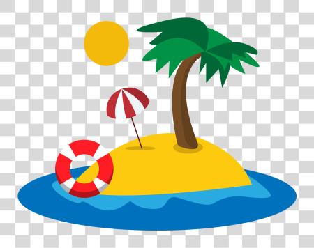 Download Beach Island caricatura PNG file