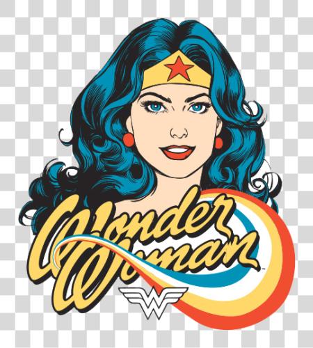 Download Wonder Woman Retro Mulher Maravilha Desenho Rosto PNG file