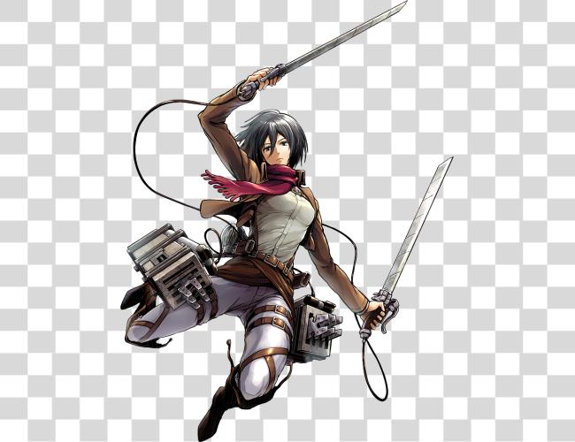 下载 Attack 在 Titan Tactics Mikasa Clip 艺术