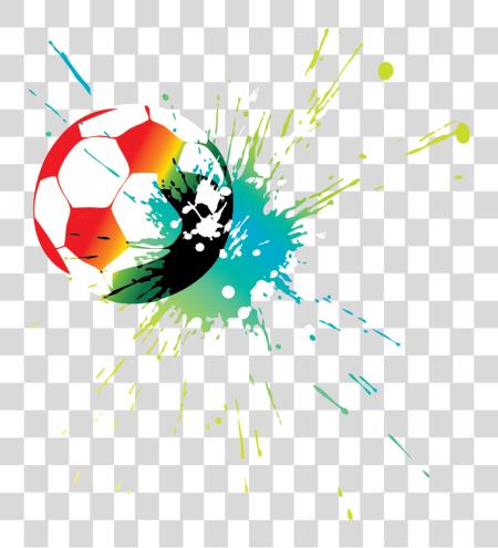 Download fútbol Football colorido PNG file