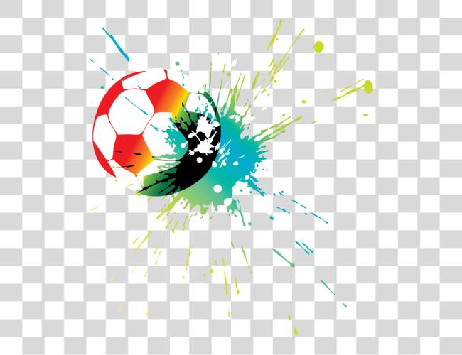 Download fútbol fútbol colorido Clip arte