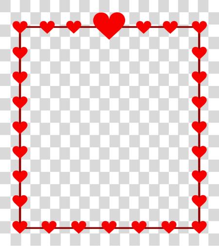 下载 Borders 和 Frames Heart Openclipart 简单 多彩 Border 設計 PNG file