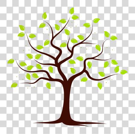 Download Trees Tree With One Apple Cartoon PNG file