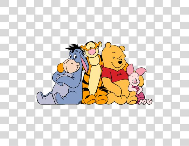 Download Winnie And His Friends Winnie The Pooh Piglet Tigger Eeyore Clip Art