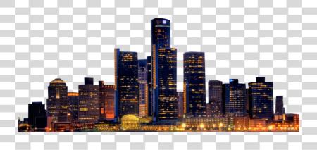 Download Detroit New York City Skyline Youtube Night City Building PNG file