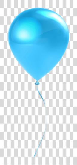 下载 Single 天空 蓝色 Balloon 婴儿 蓝色 Balloon PNG file