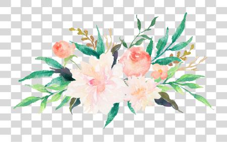 下载 柔和的 水彩 Flowers PNG file