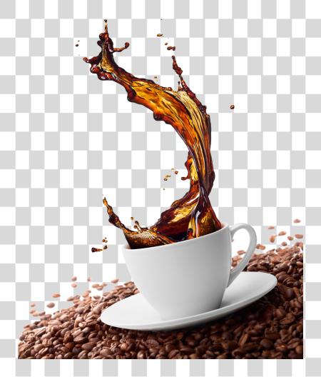 Download café capuchino efecto Bean Splash verde Cafe café Splash PNG file