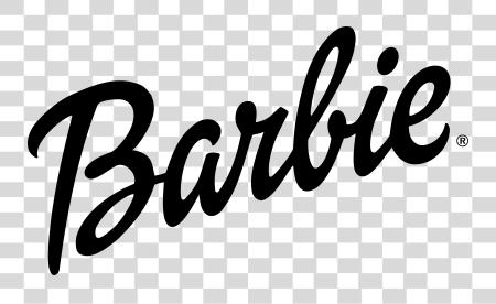 Download barbie logotipo negro y blanco barbie logotipo PNG file