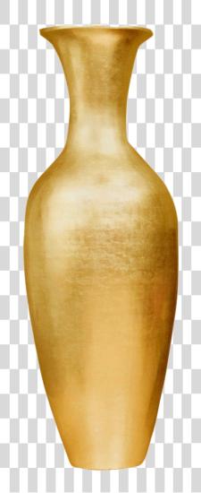 Download Vase Large Floor Vase Gold PNG file