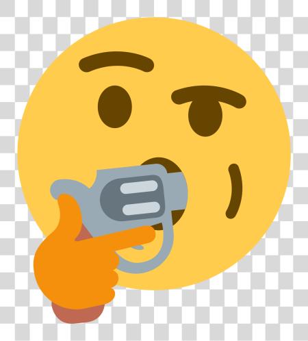 Download Kys Discord emoji pensando emoji pistola In boca PNG file