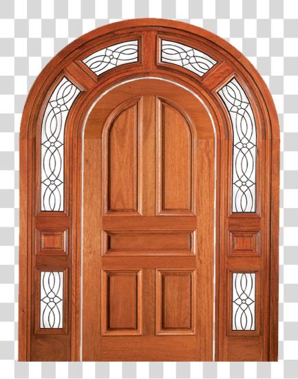 Download Door Image With Wooden Door PNG file