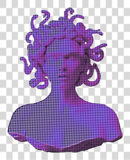 Download Ftestickers Sculpture Vaporwave estético Holographic Vaporwave estético PNG file