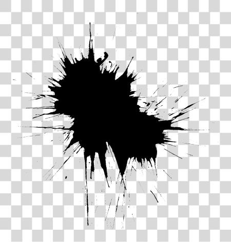 下载 Paint Brush Splash 黑色 Splash 为了 Picsart PNG file