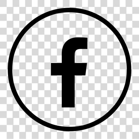 下载 Facebook Logo Circle 黑色 Social Media Icons 黑色 白色 PNG file