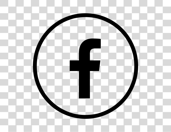 Download Facebook Logo Circle Black Social Media Icons Black White Clip Art