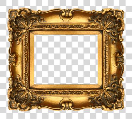 Download 1600 X 1440 20 Ornate Gold Frame Vintage PNG file