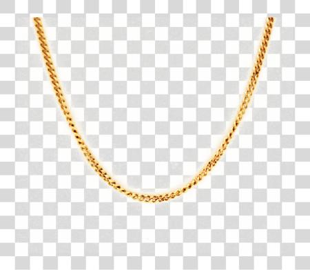 下载 Pure 黄金 Chain Image Necklace PNG file