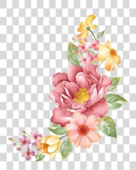 下载 水彩 Paintings Silk 画 水彩 插圖 水彩 插圖 Flowers PNG file