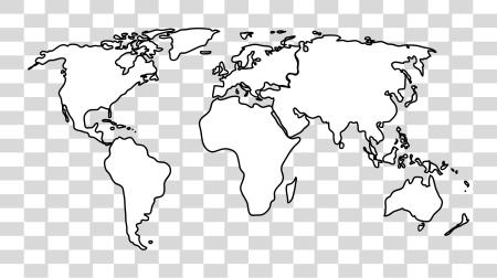 Download World Map Clip Art World Map Outline PNG file