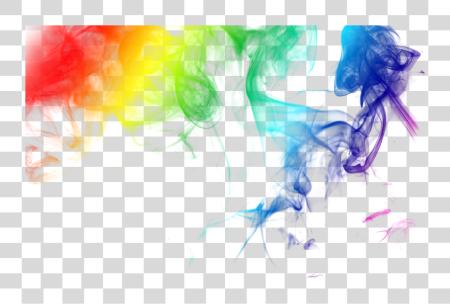 Download Rainbow Colored Smoke Rainbow Smoke PNG file