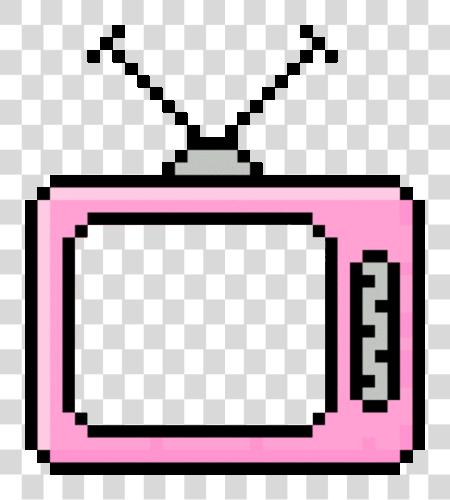 Download Colorful Retro Aesthetic Pastel Television Pixel Speech Bubble Cute PNG file