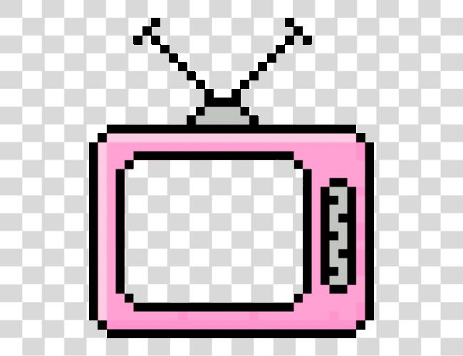 Download Colorful Retro Aesthetic Pastel Television Pixel Speech Bubble Cute Clip Art