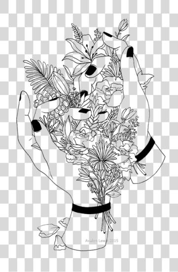 下载 美学 Tattoo Photo Outline Drawings Of 自然 PNG file