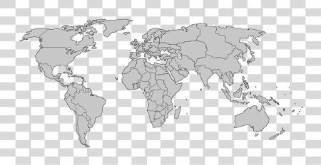 Download mundo mapa Pic mundo mapa Blank con Borders PNG file