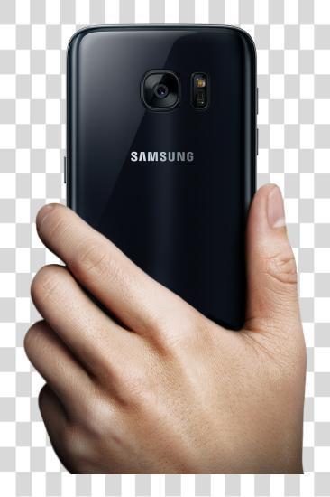 Download Samsung Galaxy S7 Best Design Phone Hand Holding Phone Back PNG file