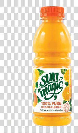 Download Sunmagic 500ml 100 Pure Orange Juice PNG file