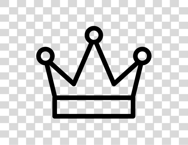 Download And Black And White Crown Icon White Clip Art