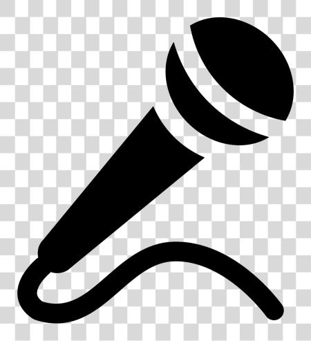 Download File Svg Microphone Icon Black And White PNG file