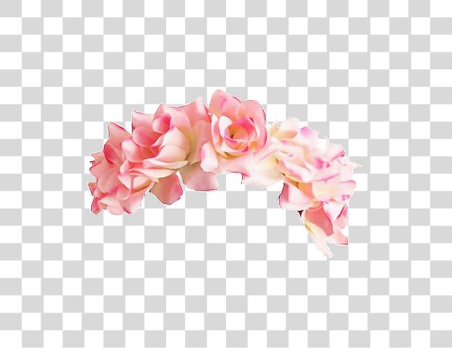 Download Flower Crown Headband Pink Flower Crown Clip Art