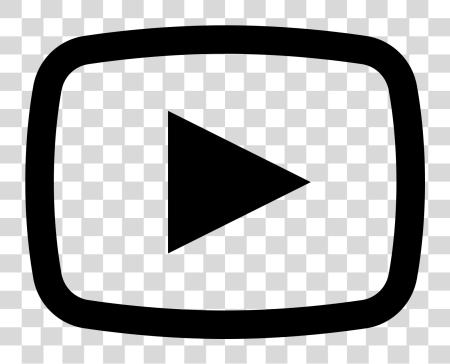 Download Youtube1600 Youtube Icon Black And White PNG file