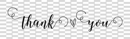 Download Thank You Background Thank You Calligraphy PNG file