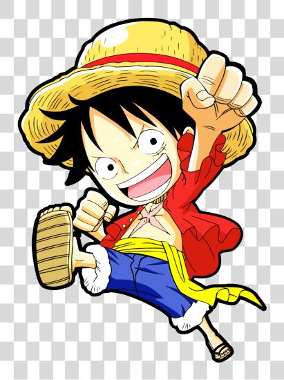 تحميل واحدة قطعة أنمي خلفية Luffy Chibi بي ان جي ملف