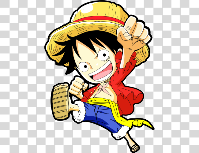 Download uno pieza anime fondo Luffy Chibi Clip arte