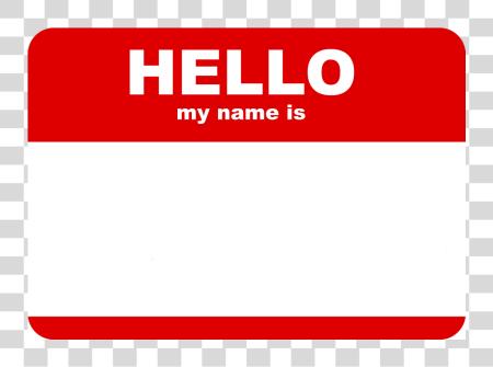 Download Hello My Name Is Tag Hello My Name PNG file