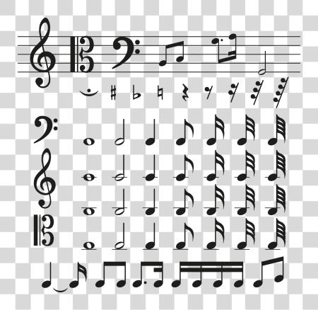 Download Various Music Symbols Material G In Music Note PNG file