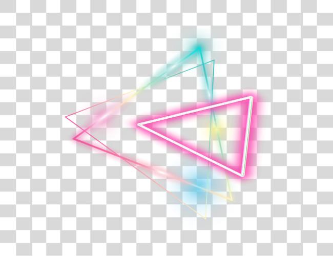 تحميل Triangle ملصق Glowing Neon Triangle مقطوعة فن