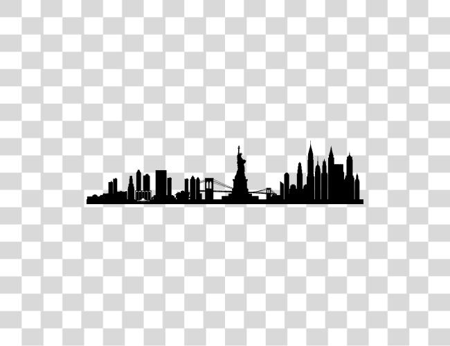 Download New York City Skyline New York Silhouette Clip Art