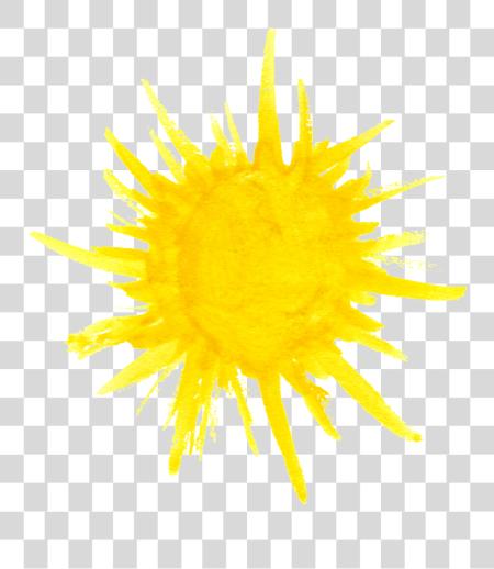 Download Sun Watercolor PNG file