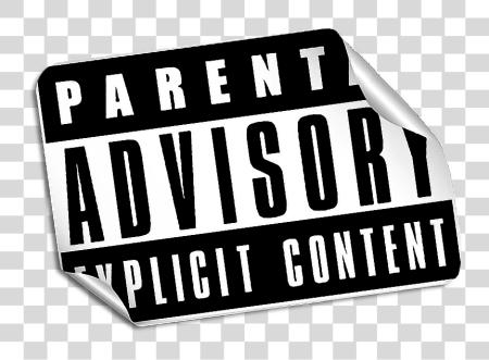 下载 Hip Hop 文化 小 Parental Advisory Stickers PNG file