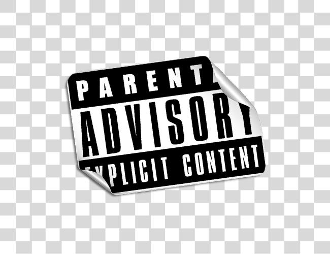 Download Hip Hop Culture Small Parental Advisory Stickers Clip Art