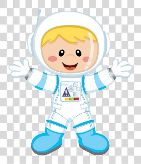 Download kid boy astronaut cartoon PNG file