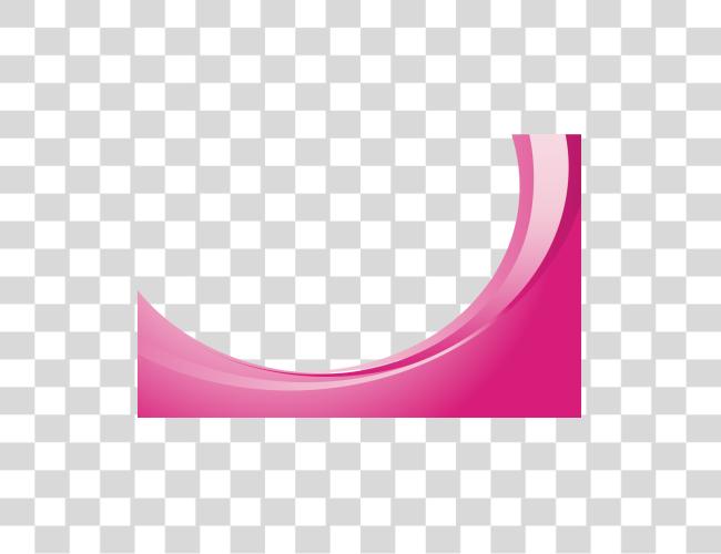 Download Gradient Curve Euclidean Line Border Pink Line Clip Art